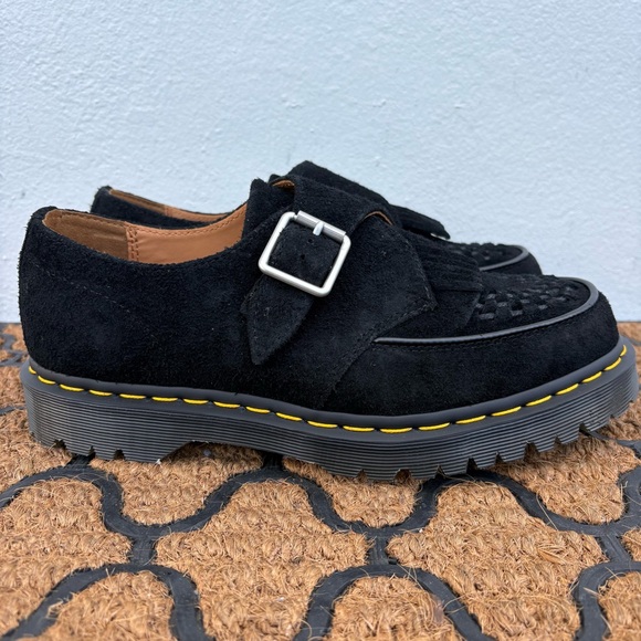Dr. Martens Ramsey Suede Kiltie Buckle Creepers Rare Black Desert Oasis Men’s 9 - Picture 1 of 9